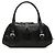 Borsa a mano Senda in pelle goffrata nera LOEWE Nero