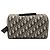 Necessaire Clutch Lingot in tela Dior Oblique blu