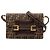 Fendi Zucca Canvas Schultertasche braun