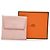 Portamonete Bastia Hermès in pelle Chevre Mysore rosa - vista 9