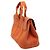 Borsa Hermès Valparaiso PM in Toile e Swift arancione - vista 2