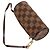 Borsa a mano Louis Vuitton Damier Ebene Papillon Pochette Marrone - vista 7