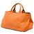 Borsa Satchel Prada Canvas Canapa Bijoux Arancione - vista 2