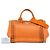 Borsa Satchel Prada Canvas Canapa Bijoux Arancione - vista 7