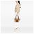 Borsa Tote LOEWE Small Raffia Anagram beige - vista 6