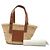 Borsa Tote LOEWE Small Raffia Anagram beige - vista 7