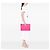 Clutch matelassé con zip Prada Tessuto Rosa - vista 9