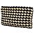 Clutch in crochet di rafia Prada nera Nero - vista 2
