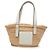 Borsa Tote Anagram Small in Raphia Bianca LOEWE Bianco