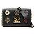 Borsa a tracolla Louis Vuitton Epi Mechanical Flowers Twist Chain Wallet nera Nero