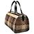 Borsa Boston Burberry in lana a quadri marrone - vista 2