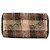 Borsa Boston Burberry in lana a quadri marrone - vista 3