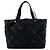 Borsa Tote Chanel Old Travel Line in Nylon Nero