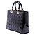 Borsa Lady Dior Satchel Large in pelle vernice Cannage Viola Dior Porpora - vista 2