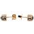 Orecchini a lobo Louis Vuitton placcati in oro con strass Gamble D'oro - vista 4