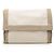 Clutch Hermès Bicolor Canvas Tapis de Selle Marrone