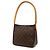 Borsa a tracolla Louis Vuitton Monogram Looping MM Marrone - vista 2