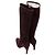 Eggplant Bally Suede Heeled Knee-High Boots Size 7.5 Purple - view 3