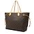 Borsa Tote Louis Vuitton Monogram Neverfull GM Marrone - vista 2