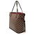 Borsa Tote Louis Vuitton Damier Ebene Neverfull MM Marrone - vista 2