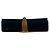 Borsa a tracolla piccola Saint Laurent Kate in velluto blu con monogramma e nappa - vista 3