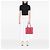 Borsa Shopping Tote Prada Saffiano Soft Rosa - vista 6