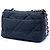 Borsa Chanel Medium Quilted Jersey 19 Flap Satchel Blu - vista 2