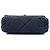Borsa Chanel Medium Quilted Jersey 19 Flap Satchel Blu - vista 3