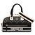 Borsa Bowling Dior Vibe Medium in pelle Cannage nera con cerniera Nero