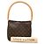 Borsa a tracolla Louis Vuitton Monogram Looping MM Marrone - vista 8