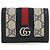 Cartera compacta Gucci GG Supreme Web Ophidia Beige