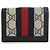 Cartera compacta Gucci GG Supreme Web Ophidia Beige - vista 2