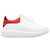 Alexander McQueen bestickte Low-Top-Sneaker Weiß & Rot Größe 39.5