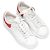 Alexander McQueen bestickte Low-Top-Sneaker Weiß & Rot Größe 39.5 - Ansicht 2