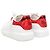 Alexander McQueen bestickte Low-Top-Sneaker Weiß & Rot Größe 39.5 - Ansicht 4