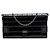 Black Chanel CC Chocolate Bar Patent Clutch on Chain Shoulder Bag