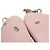 Borsetta Triangle Prada Mini in raso e pelle rosa con cristalli - vista 8