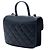 Borsa a tracolla Chanel Small Quilted Goatskin CC Box Flap Blu - vista 2