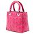 Borsa Lady Dior Medium in pelle d'agnello Cannage rosa con cuciture a contrasto - vista 2