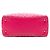 Borsa Lady Dior Medium in pelle d'agnello Cannage rosa con cuciture a contrasto - vista 3