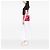 Borsa Lady Dior Medium in pelle d'agnello Cannage rosa con cuciture a contrasto - vista 7