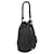 Borsa a secchiello Prada in rafia e pelle nera Nero - vista 3