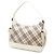 Borsa a tracolla in tela Burberry Nova Check bianca Bianco - vista 2