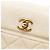Borsa a tracolla con patta Chanel Caviar Business Affinity Messenger Bianca Bianco - vista 6