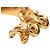 Cintura a catena con medaglione CC Chanel dorata D'oro - vista 5