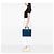 Borsa Lady Dior Large in pelle d'agnello Cannage blu - vista 7