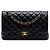 Borsa a tracolla Chanel Jumbo Classic Lambskin Double Flap nera Nero