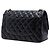 Borsa a tracolla Chanel Jumbo Classic Lambskin Double Flap nera Nero - vista 2