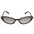 Occhiali da sole cat-eye Miu Miu neri con cristalli Nero - vista 2
