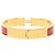 Bracciale Clic H PM stretto in smalto rosso Hermès - vista 3